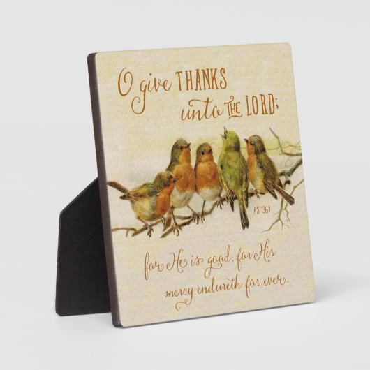 主与えに対して フォトプラーク (正面)