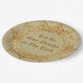 主与えに感謝してい向こう – 大9" ペーパープレート (アングル)