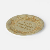 主与えに感謝してい向こう – 小さい7" ペーパープレート (アングル)