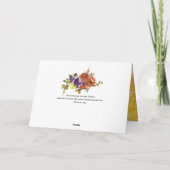 主与えに感謝してい感謝する シーズンカード (裏面)