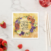 主与えに感謝してい感謝する スタンダードカクテルナプキン (インサイチュ)