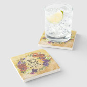 主与えに感謝してい感謝する ストーンコースター (横)