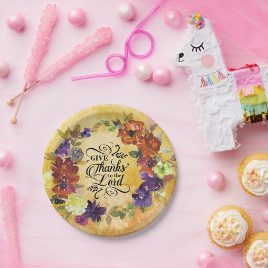 主与えに感謝してい感謝する ペーパープレート (パーティー)