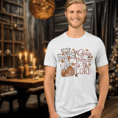 「主与えに感謝してい」男子トライブレンドシャツ トライブレンドTシャツ