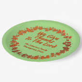 主与えのリース名へ9" ペーパープレート (アングル)