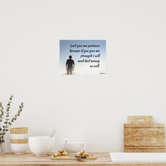 主与え忍耐 ポスター (キッチン)