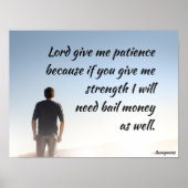 主与え忍耐 ポスター (正面)