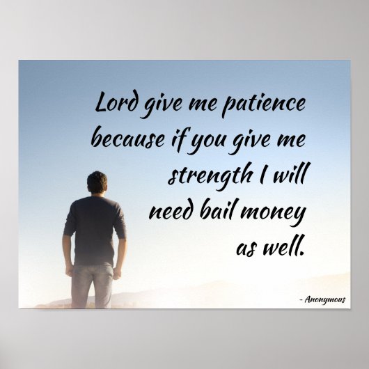 主与え忍耐 ポスター (正面)