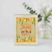 主与え感謝していによ、彼は善だから シーズンポストカード (スタンド正面)