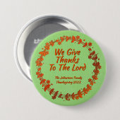 主与え感謝していのリース名へ 缶バッジ (正面&裏面)