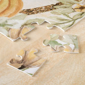 主与え感謝してい秋の花かぼちゃへ ジグソーパズル (側面)