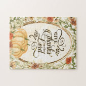 主与え感謝してい秋の花かぼちゃへ ジグソーパズル (横)