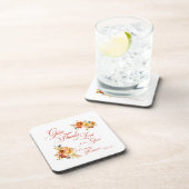 主与え感謝してい秋水の色のフローラ コースター (右側)