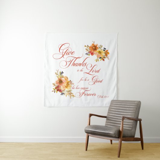 主与え感謝してい秋水の色のフローラ タペストリー (インサイチュ)