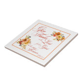 主与え感謝してい秋水色フローラCeへ タイル (側面)