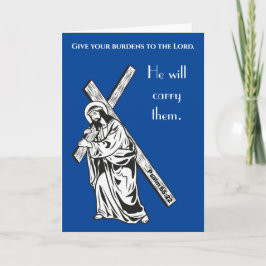 主与え聖聖書の聖句に対するあなたの重荷 カード