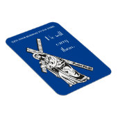 主与え聖聖書の聖句に対するあなたの重荷 マグネット (右側)