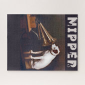 主人の声が犬をかじった ジグソーパズル (横)