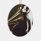 主人の声が犬をかじった セラミックオーナメント (右)