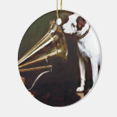 主人の声が犬をかじった セラミックオーナメント (左)