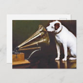 主人の声が犬をかじった ポストカード (正面/裏面)