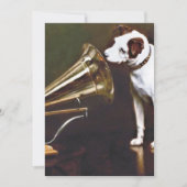 主人の声が犬をかじった 招待状 (正面)