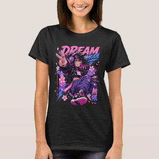 主人公エナジーアニメ風デザイン Tシャツ