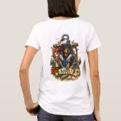 主任ダックスフント Tシャツ (裏面)