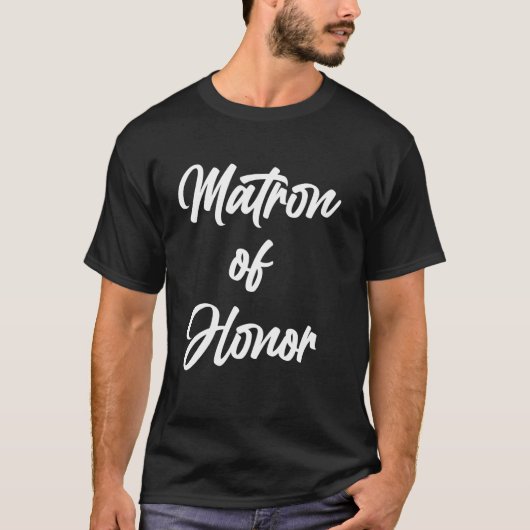 主任付き添い女性 花嫁 バチェラー・パーティー メイド・オブ・オナー Tシャツ (正面)