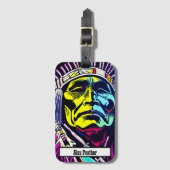 主任誇りを持ったになること。先住民アメリカのチーフ。 ラゲッジタグ (正面縦)