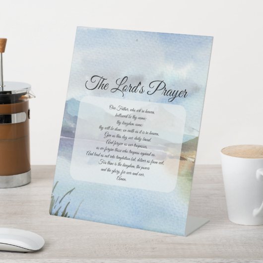 主伝統的の祈りの言葉 台座サイン (インサイチュ)