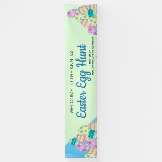 主催カスタムのイースター卵狩り看板 横断幕 (縦)