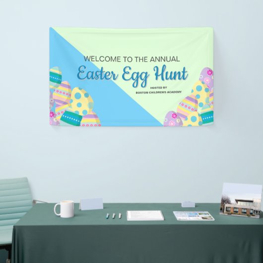 主催カスタムのイースター卵狩り看板 横断幕 (トレードショー)