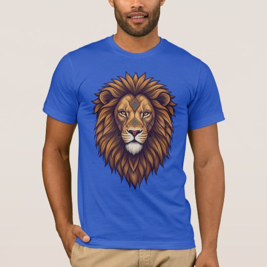 主力:部族のライオンの力 Tシャツ (正面)