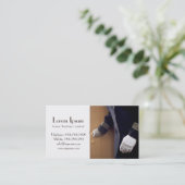 主婦のドアボーイのホテルの名刺のテンプレート 名刺 (スタンド正面)