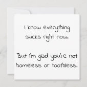 主婦のファン実在のための勇気付けられるカード (正面)