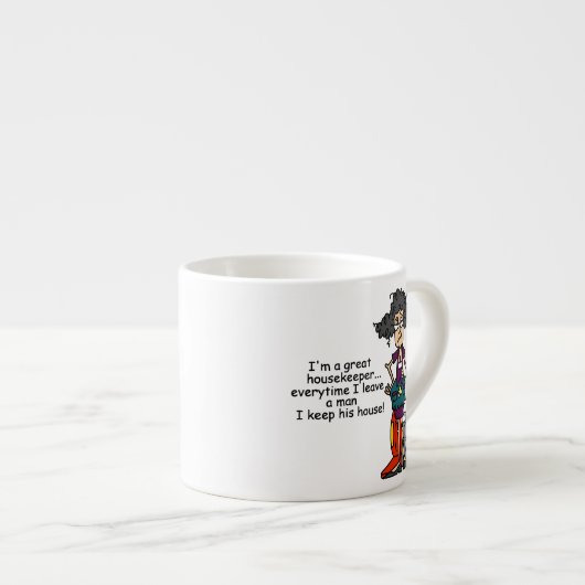 主婦のユーモア エスプレッソカップ (正面右)