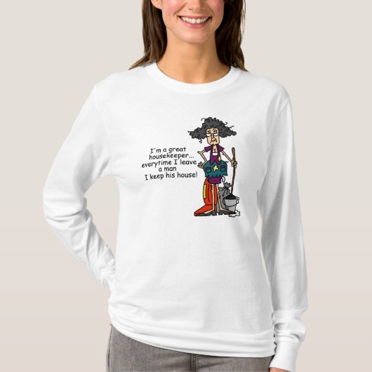 主婦のユーモア Tシャツ (正面)
