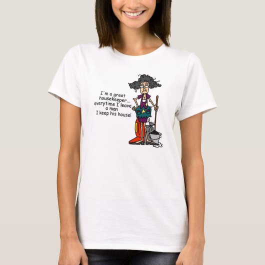 主婦のユーモア Tシャツ (正面)
