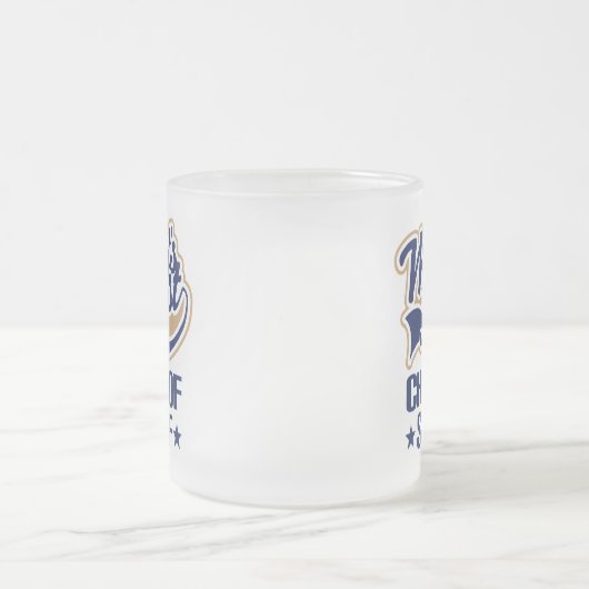 主席補佐官(世界のベスト)のためのギフトのアイディア フロストグラスマグカップ (中央)