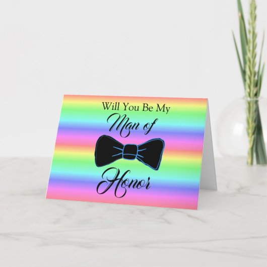 主張男ウエディングパーティーカード カード (正面)