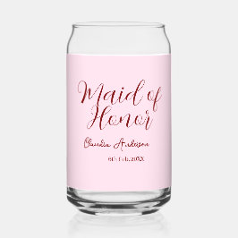 主役の女性 紫 名前 日付 ピンク パステル ブライダル ガラス缶