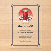 「主役の登場」看護学卒業パーティー アクリル招待状 (正面)