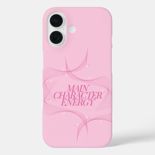 主役エネルギーピンク引用 Case-Mate iPhoneケース (裏面)