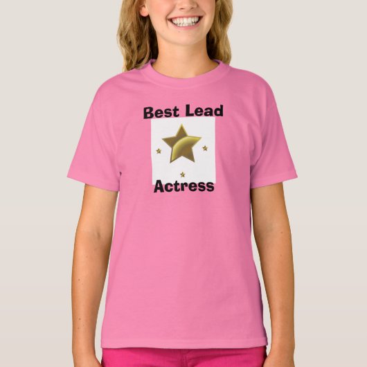 主役最高の女優 Tシャツ (正面)