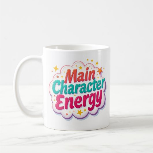 主役気分のカラフルマグカップ コーヒーマグカップ (左)