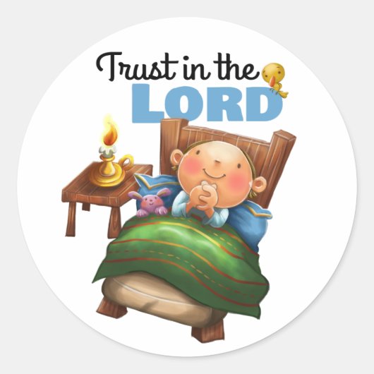 主心地よいのキッズステッカーのページに信頼 ラウンドシール (正面)