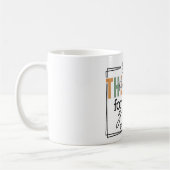 主感動的に与え感謝していクリスチャン コーヒーマグカップ (左)