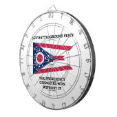 主戦場の州の大統領職のオハイオ州の州の旗 ダーツボード (正面右)