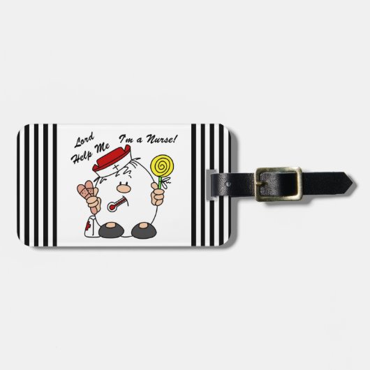 主救済私はナース ラゲッジタグ (正面横)